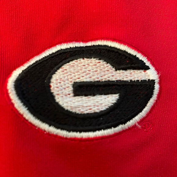 Nike Other - Short sleeve Nike Golf Size XXL Dri-Fit UV Mock Embroidered Georgia Logo Shirt